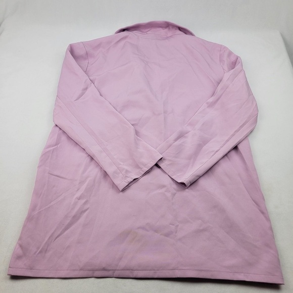 NWT pretty little thing plus size lilac relaxed fit blazer with button up front - Picture 6 of 7